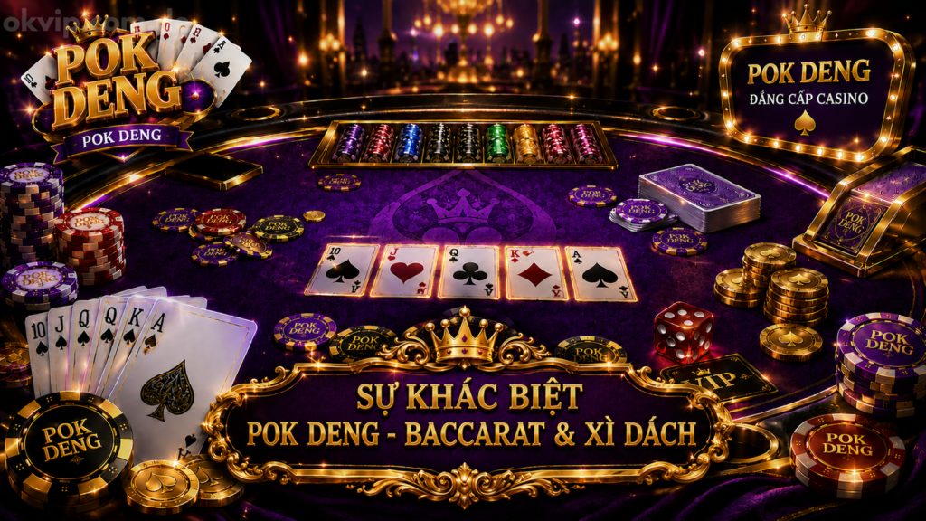Pok Deng vs Baccarat vs Xì dách — Nên Chọn Game Nào 2026?