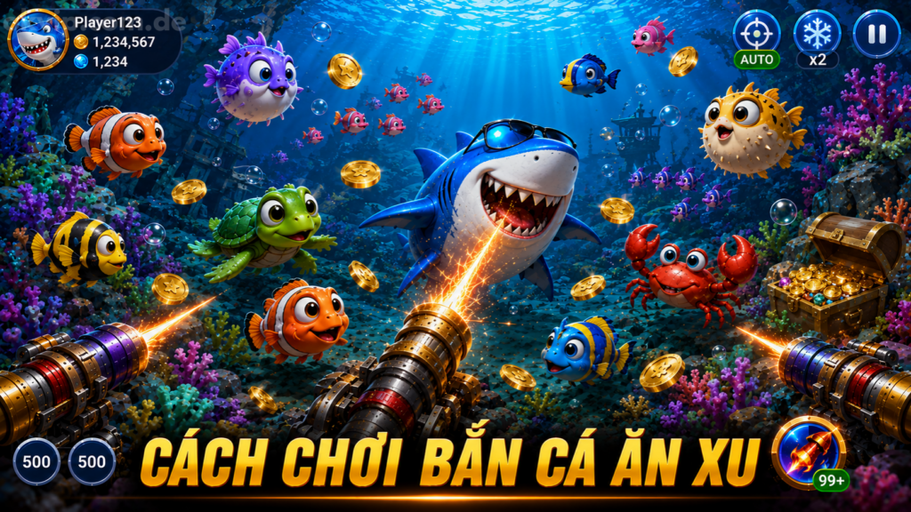 chi tiết cách chơi bắn cá ăn xu