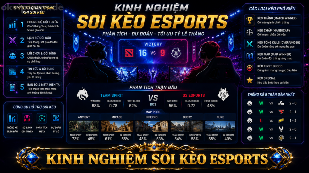 Kinh nghiệm soi kèo esports